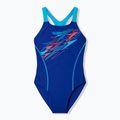 Dětské jednodílné plavky Speedo Medley Logo Medalist night watch/hyper teal
