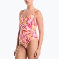 Dámské jednodílné plavky Nike V-Neck desert pink
