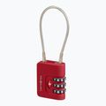 Visací zámek Samsonite Cablelock 3 Dial TSA red 2