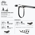 Přívěsný vozík za kolo Polisport Kids Trailer&Stroller black/grey 8