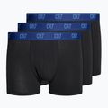 Pánské boxerky CR7 Basic Trunk 3 páry black/blue