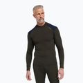 Pánská termo mikina Dovre Folded Collar khaki 2
