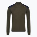 Pánská termo mikina Dovre Folded Collar khaki 4