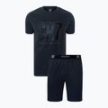 Pánské pyžamo CR7 Pyjama Short dark grey melange
