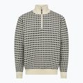 Pánský svetr Dovre Knitted Half Zip Pullover beige