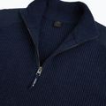 Pánský svetr Dovre Ribbed Knit Half Zip navy 3