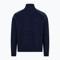 Pánský svetr Dovre Ribbed Knit Half Zip navy 2