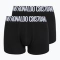 Pánské boxerky CR7 Fashion Trunk 2 pack black