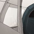 Kempingový stan pro 5 osob Easy Camp Palmdale 500 Lux bílý 120423 5