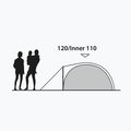 Kempingový stan pro 6 osob Outwell Cloud 2 green/gray 12