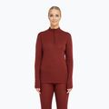 Dámská termo mikina Dovre Wool Zip burgundy