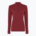 Dámská termo mikina Dovre Wool Zip burgundy 4