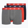 Pánské boxerky CR7 Basic Trunk 3 páry grey melange/red/navy