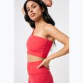 Fitness podprsenka Girlfriend Collective Bianca One Shoulder cherry 5