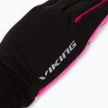 Dámské běžecké rukavice Viking Runway black/pink 140/18/2740 4