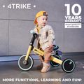 Dětské odrážedlo tříkolka Kinderkraft 4TRIKE šedé 15