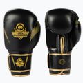 Boxerské rukavice Bushido vyrobené z přírodní kůže černé B-2v13-10oz