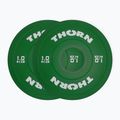 Zátěž THORN FIT Fractional 2 x 2 kg green/white