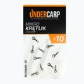 UNDERCARP mikro kaprový obratlík s kroužkem černý UC43