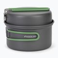 Turistická sada nádobí Rockland Travel Duo Anodized grey/green