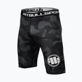 Pánské kompresní šortky Pitbull West Coast Shorts Dillard grey camo