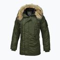 Pánská zimní bunda Pitbull West Coast Fur Parka Alder olive