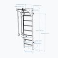 BenchK gymnastický žebřík bílý BK-211W+A204 3