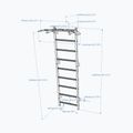 BenchK gymnastický žebřík bílý BK-721W 2