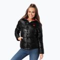 Dámská péřová bunda Pitbull West Coast Shine Quilted Hooded black