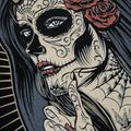 Dámské tričko Pitbull West Coast Santa Muerte black 6