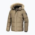 Pitbull West Coast pánská zimní bunda Taurus Hooded dark sand 3