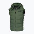 Pitbull West Coast pánská zimní bunda Perseus Hooded Vest olive 4