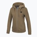 Dámská mikina Pitbull West Coast Zip Hilltop s kapucí coyote brown