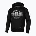 Pánská mikina Pitbull West Coast Steel Logo s kapucí černá