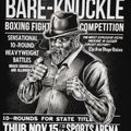 Pánská mikina Pitbull West Coast Bare Knuckle s kapucí černá 5