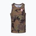 Pánské tričko na lezení Pitbull Small Hilltop Tank Top woodland camo 4