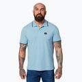 Pánská polokošile Pitbull West Coast Pique Stripes Regular světle modrá