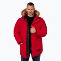Pánská bunda  Pitbull Forest Hooded Parka red 4