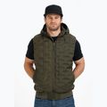 Pánská vesta  Pitbull Carver Quilted Hooded olive