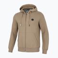 Pánská mikina Pitbull Small Logo Hooded Zip pale sand