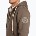 Pánská mikina Pitbull Zip Sherpa 2 Ruffin Hooded brown 4