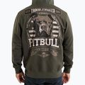 Pánská mikina Pitbull Troublemaker Hooded Zip Sweatshirt old green 3