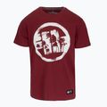 Pánské tričko Pitbull Logo Palms burgundy 4