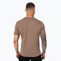 Pánské tričko Pitbull Logo Palms brown savana 3