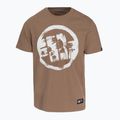Pánské tričko Pitbull Logo Palms brown savana 4