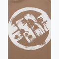 Pánské tričko Pitbull Logo Palms brown savana 7