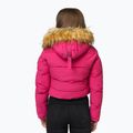 Dámská zimní bunda Pitbull Azalea Quilted Hooded raspberry red 3