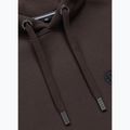 Pánská mikina Pitbull Small Logo Hooded dark chocolate 3