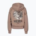 Dámská mikina Pitbull Skull Surf Hooded Zip chocolate mousse 8