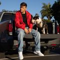 Pánská bunda Pitbull Athletic Tape Nylon Hooded red 14